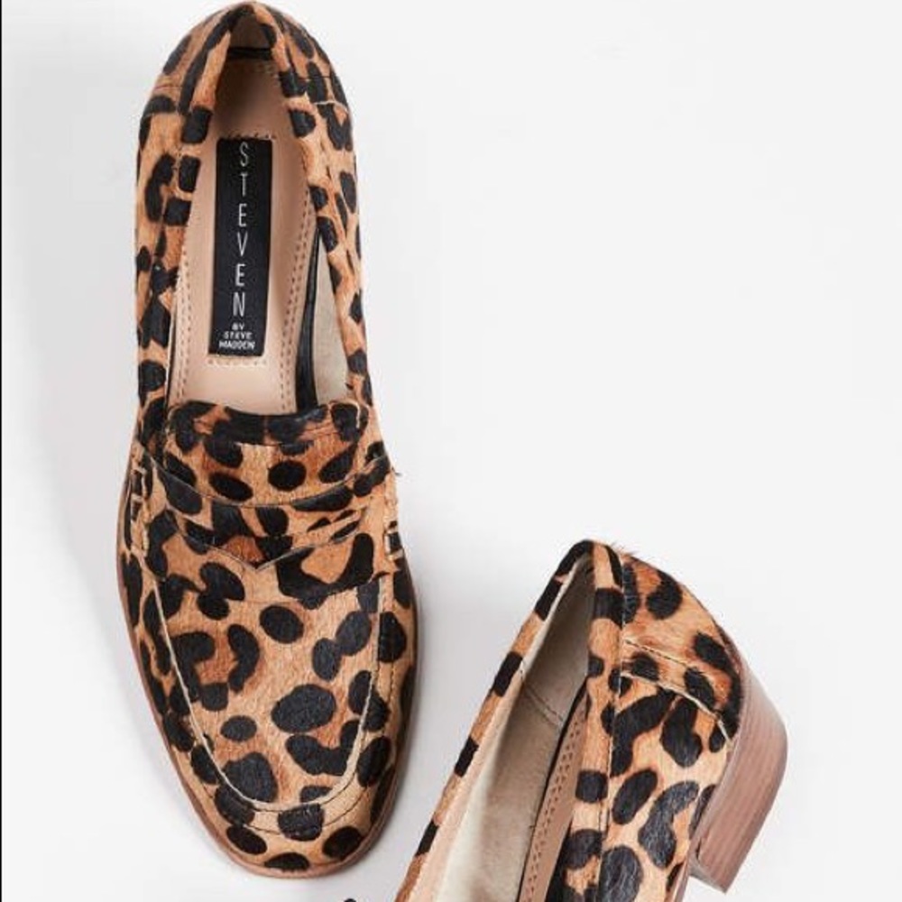Steven by Steve Madden IONA Loafers in Leopard
